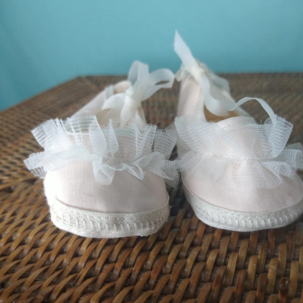 Newborn Infant baby soft shoe vintage antique
